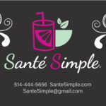smoothie and salad shop business card